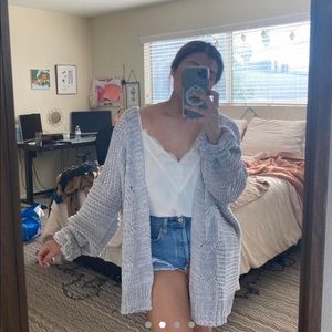 Oversized chunky cardigan